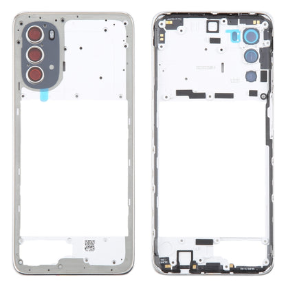 Original Silver Middle Frame Bezel Plate Replacement for Motorola Moto G52 - Quality Checked and Fully Compatible