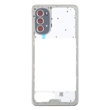 Original Silver Middle Frame Bezel Plate Replacement for Motorola Moto G52 - Quality Checked and Fully Compatible