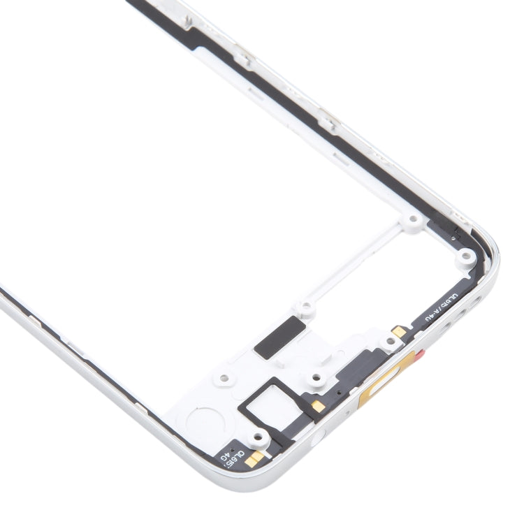 Original Silver Middle Frame Bezel Plate Replacement for Motorola Moto G52 - Quality Checked and Fully Compatible