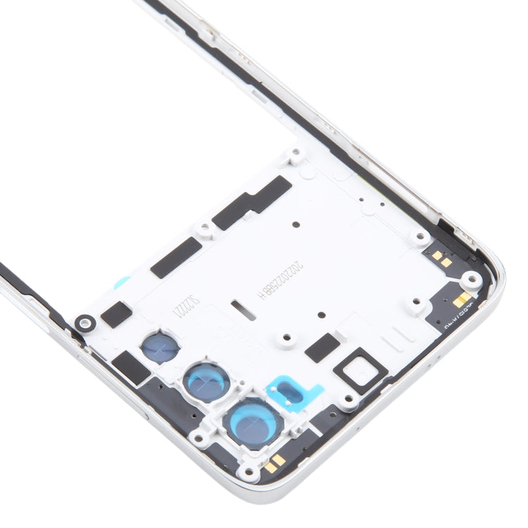 Original Silver Middle Frame Bezel Plate Replacement for Motorola Moto G52 - Quality Checked and Fully Compatible