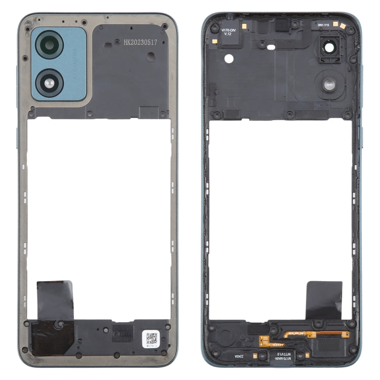 Original Middle Frame Bezel Plate for Motorola Moto E13 (Green) - Perfect Replacement Part