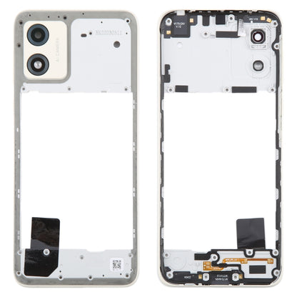 Original Gold Middle Frame Bezel Plate Replacement for Motorola Moto E13 - Quality Checked & Fully Compatible