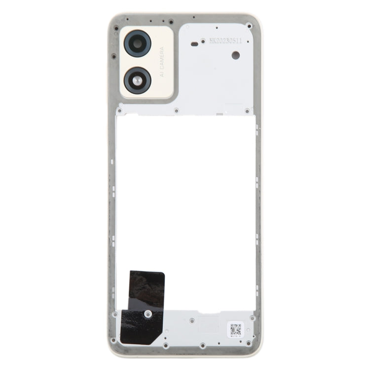 Original Gold Middle Frame Bezel Plate Replacement for Motorola Moto E13 - Quality Checked & Fully Compatible