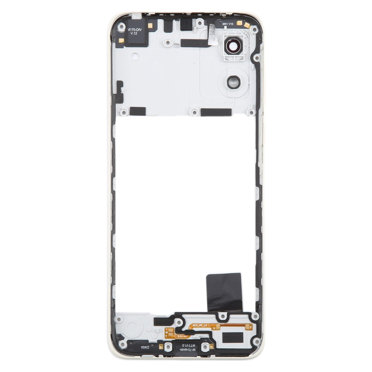 Original Gold Middle Frame Bezel Plate Replacement for Motorola Moto E13 - Quality Checked & Fully Compatible