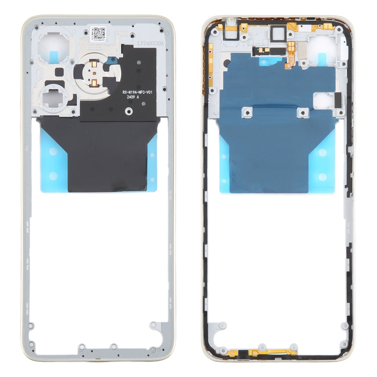 Original Gold Middle Frame Bezel Plate Replacement for Xiaomi Redmi 13 4G - Quality Checked Part