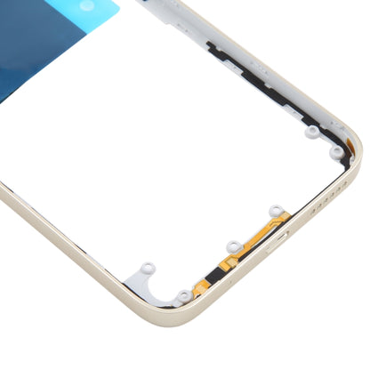 Original Gold Middle Frame Bezel Plate Replacement for Xiaomi Redmi 13 4G - Quality Checked Part