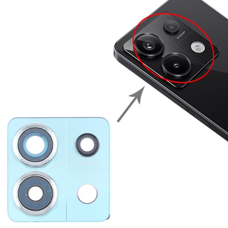 Xiaomi Redmi Note 13 Pro 5G Back Camera Lens Frame Replacement (Green) - Quality Checked & Compatible