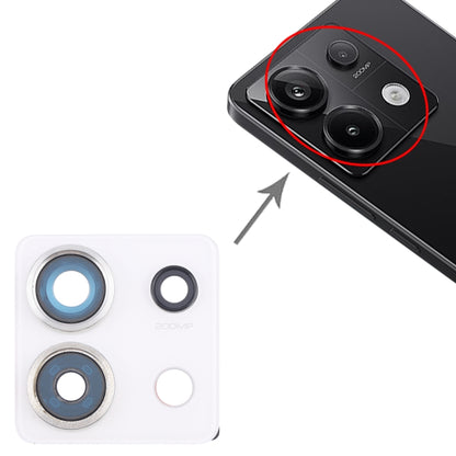 Xiaomi Redmi Note 13 Pro 5G White Back Camera Lens Frame - Replacement Part for Broken Lens