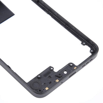 Original Black Middle Frame Bezel Plate Replacement for Xiaomi Poco M6 - Quality Checked