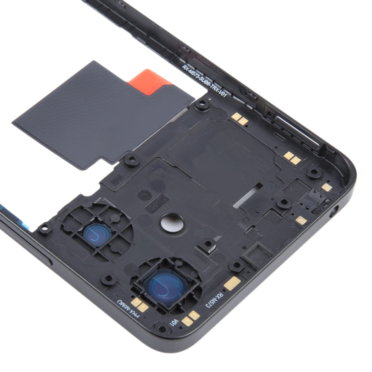 Original Black Middle Frame Bezel Plate Replacement for Xiaomi Poco M6 - Quality Checked