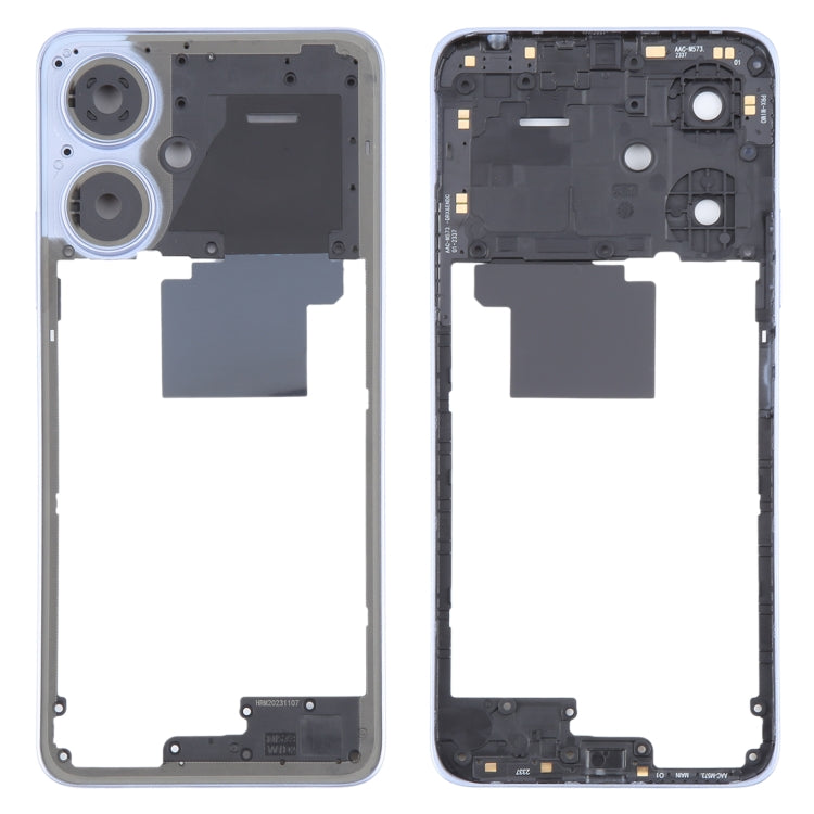 Original Purple Middle Frame Bezel Plate Replacement for Xiaomi Poco M6 - Quality Checked Part