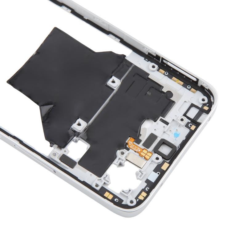 Xiaomi Redmi Note 13R Original Silver Middle Frame Bezel Plate Replacement - Quality Checked, Perfect Fit
