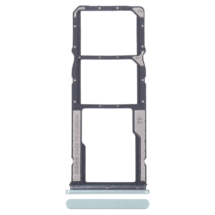 Original SIM Card Tray Set for Xiaomi Poco M6 (Includes SIM & Micro SD Card Tray) - Green Replacement Part