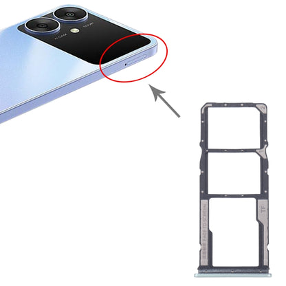 Original SIM Card Tray Set for Xiaomi Poco M6 (Includes SIM & Micro SD Card Tray) - Green Replacement Part