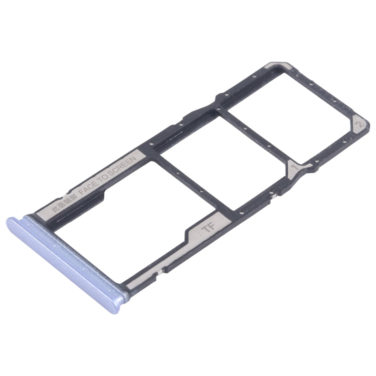 Original SIM Card Tray Set for Xiaomi Poco M6 - Includes SIM Card & Micro SD Card Tray (Blue)