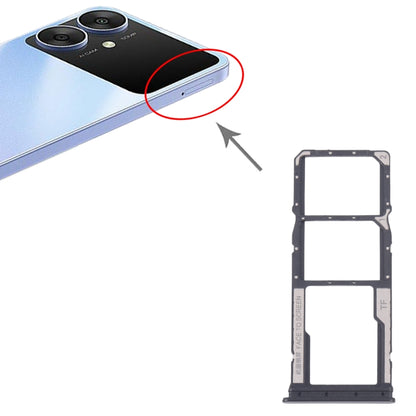 Xiaomi Redmi 13R Original SIM Card Tray Set - Includes SIM & Micro SD Card Trays (Black)