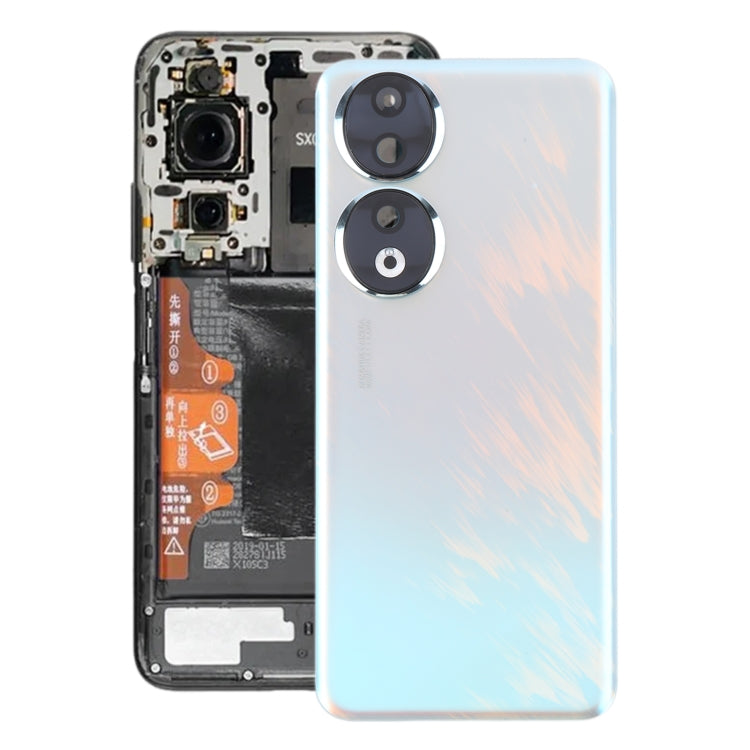 Honor 90 Blue Battery Back Cover with Camera Lens Frame Replacement - Professional Installation Recommended