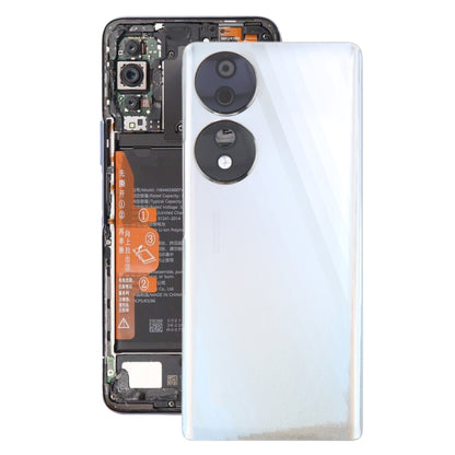 Honor 70 Battery Back Cover with Camera Lens Frame Replacement (White) - Perfect Fit & Condition