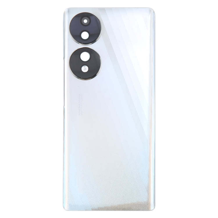 Honor 70 Battery Back Cover with Camera Lens Frame Replacement (White) - Perfect Fit & Condition