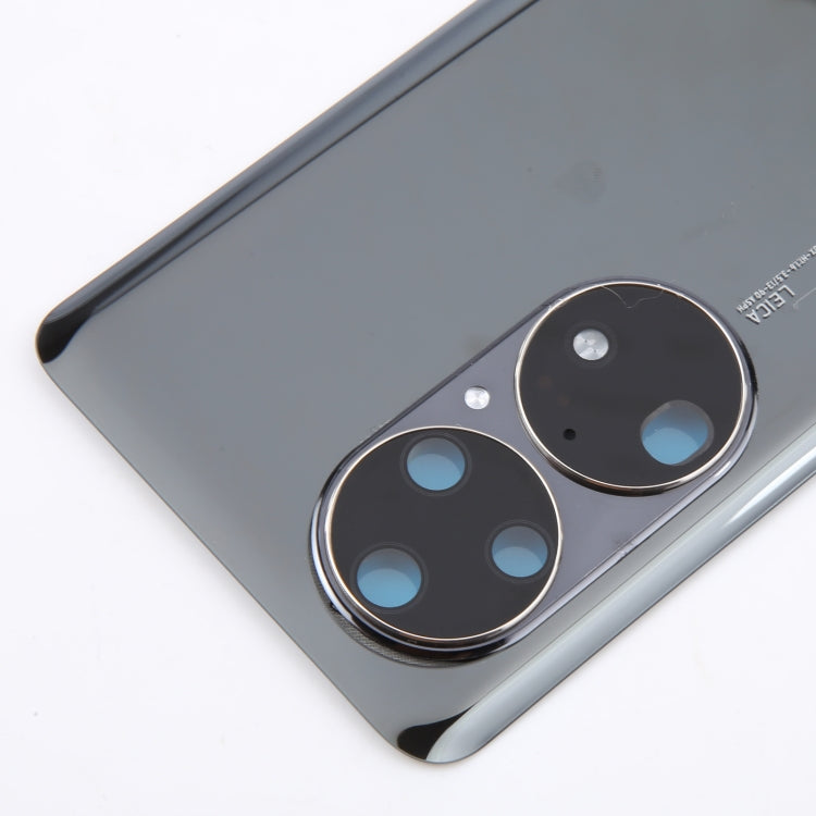 Huawei P50 Pro Black Battery Back Cover with Camera Lens Frame Replacement - Compatible & Ready to Install