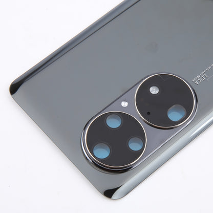 Huawei P50 Pro Black Battery Back Cover with Camera Lens Frame Replacement - Compatible & Ready to Install