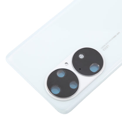 Huawei P50 Pro White Battery Back Cover with Camera Lens Frame - Replacement Housing for Perfect Fit