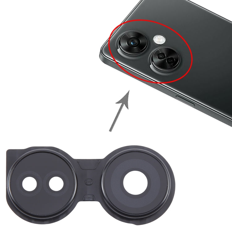 OnePlus Nord CE 3 Lite Camera Lens Cover Replacement - Black, Perfect Fit, Professional Installation Recommended
