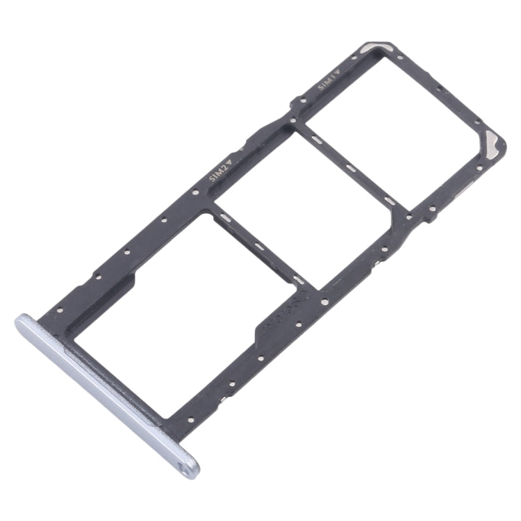 Samsung Galaxy A06 SM-A065F Original SIM Card Tray + Micro SD Card Tray (Silver) - Replacement Parts