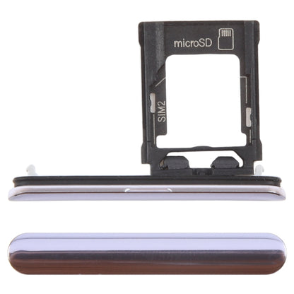 Purple SIM & Micro SD Card Tray for Sony Xperia Ace - Replacement Part, Professionally Checked