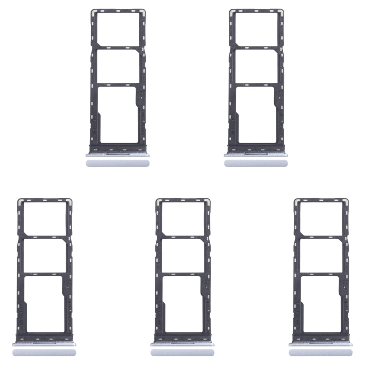 Infinix Smart 8 Pro X6525 - 5pcs SIM Card Tray & Micro SD Card Tray Set (Silver) for Replacement