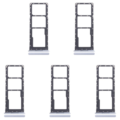 Infinix Smart 8 Pro X6525 - 5pcs SIM Card Tray & Micro SD Card Tray Set (Silver) for Replacement