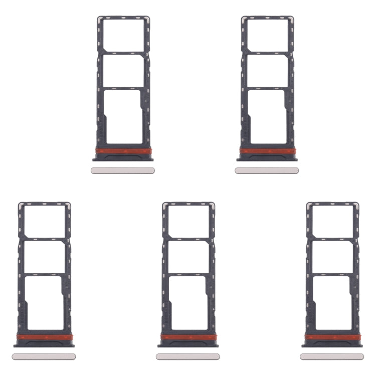 Infinix Hot 40 X6836 Gold SIM Card Tray Set - 5pcs SIM & Micro SD Card Trays for Replacement