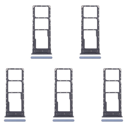 Infinix Hot 40 X6836 SIM Card Tray Set (5pcs) - Includes SIM & Micro SD Card Trays (Blue)