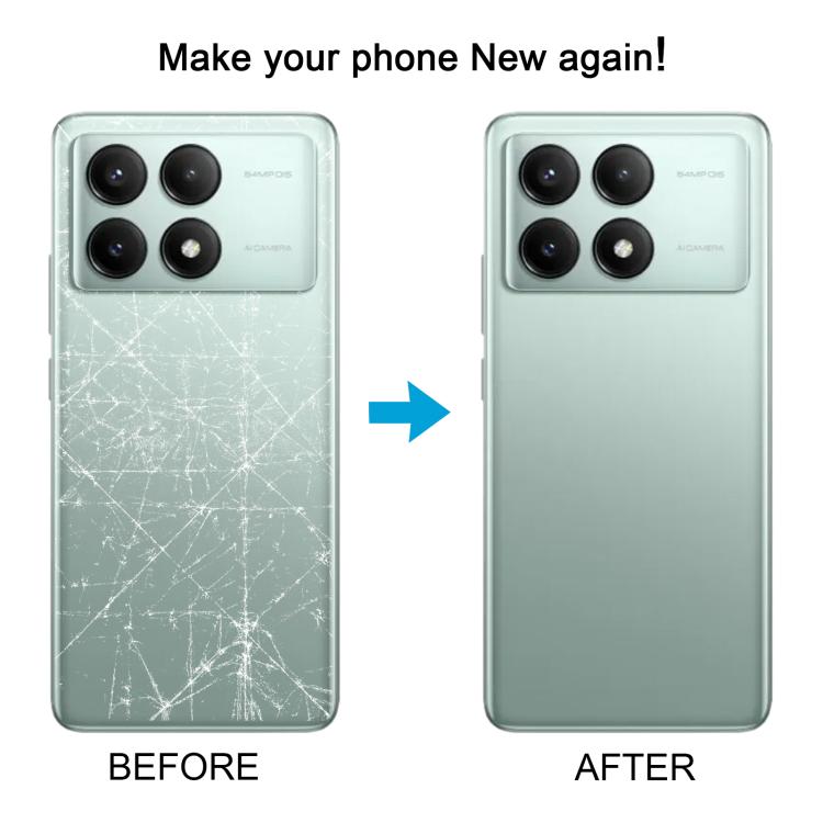 Xiaomi Redmi K70 Pro OEM White Battery Back Cover Replacement - Perfect Fit & Quality Checked