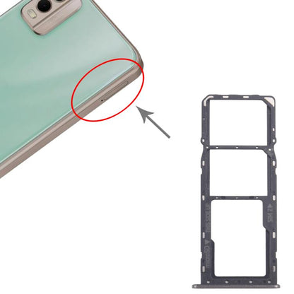 Nokia C32 Original SIM Card Tray, Micro SD Card Tray & SIM Card Tray Replacement (Black)
