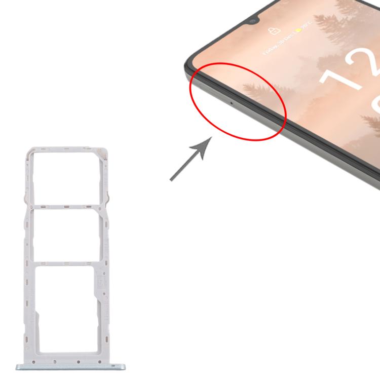Nokia C31 Original Blue SIM Card Tray + Micro SD Card Tray - Replacement Parts for Seamless Functionality