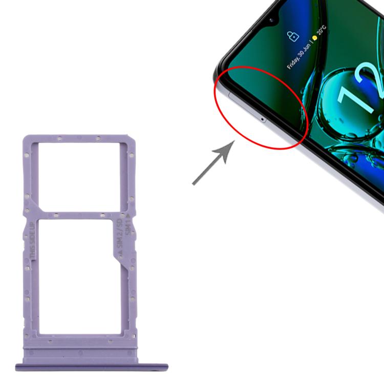 Nokia G42 Original SIM Card Tray + Micro SD Card Tray (Purple) - Replacement Part for Seamless Functionality
