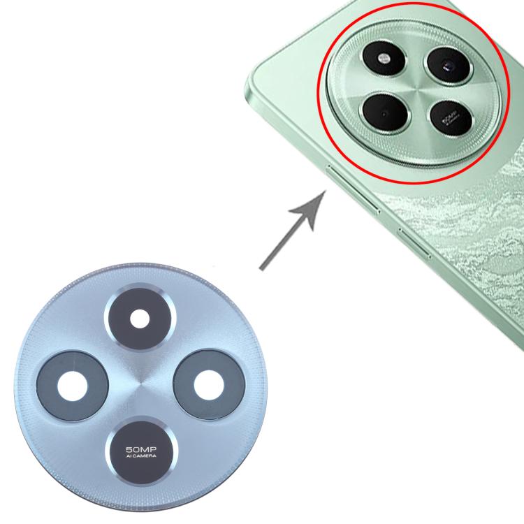 Original Rear Camera Lens Cover for Xiaomi Poco C75 4G (Blue) - Reliable Replacement Part