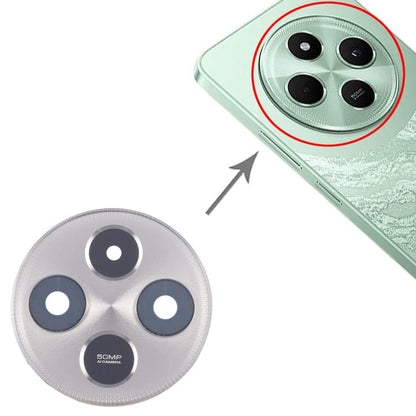 Original Rear Camera Lens Cover for Xiaomi Poco C75 5G (Silver) - Replacement Part, Professional Installation Recommended