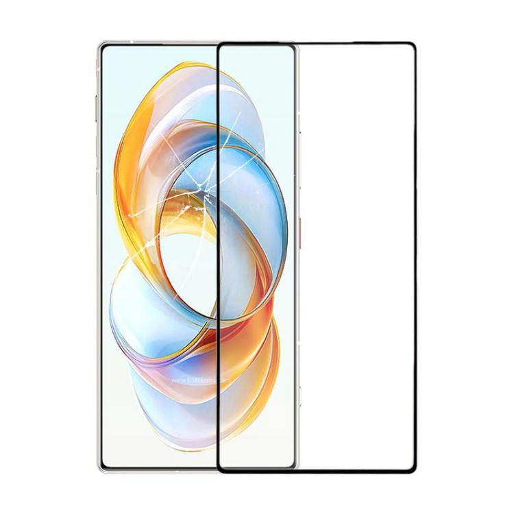 ZTE Nubia RedMagic 10 Pro+ Replacement Front Screen Outer Glass Lens with OCA Adhesive (Black)