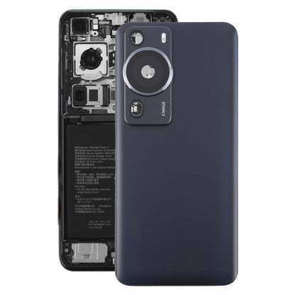 Huawei P60 Pro Replacement Battery Back Cover with Camera Lens Frame - Black