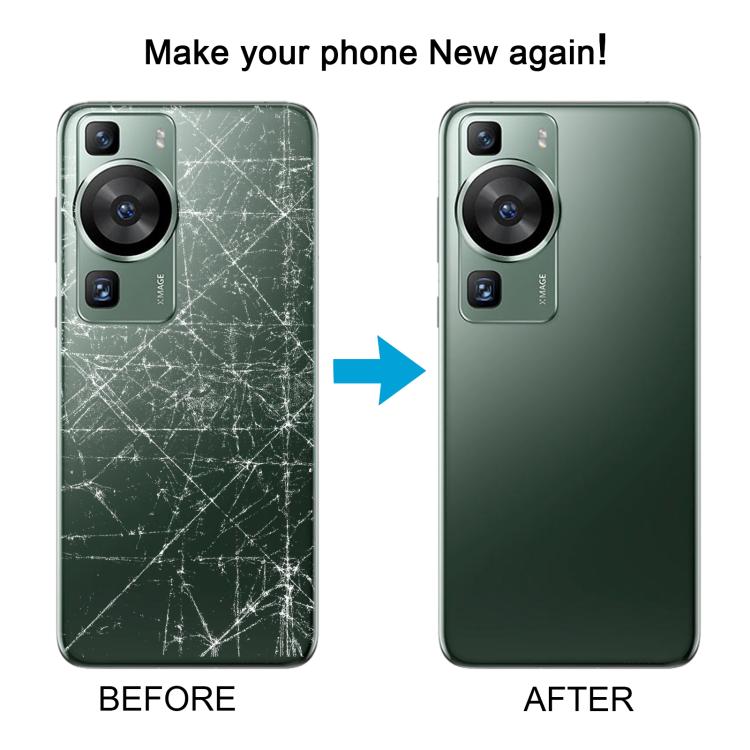 Huawei P60 Pro Replacement Battery Back Cover with Camera Lens Frame - Black
