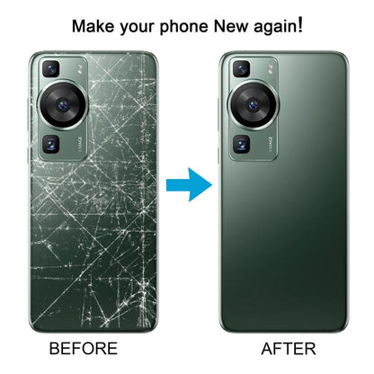 Huawei P60 Pro Replacement Battery Back Cover with Camera Lens Frame - Black