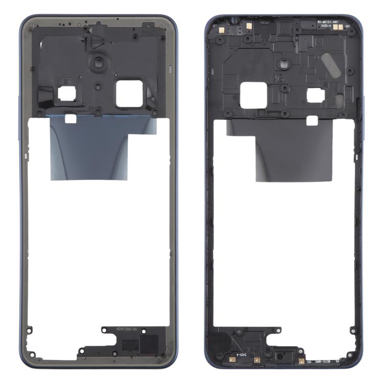 Original Middle Frame Bezel Plate for Xiaomi Redmi 14C 4G (Blue) - Replacement Part for Damaged Frames
