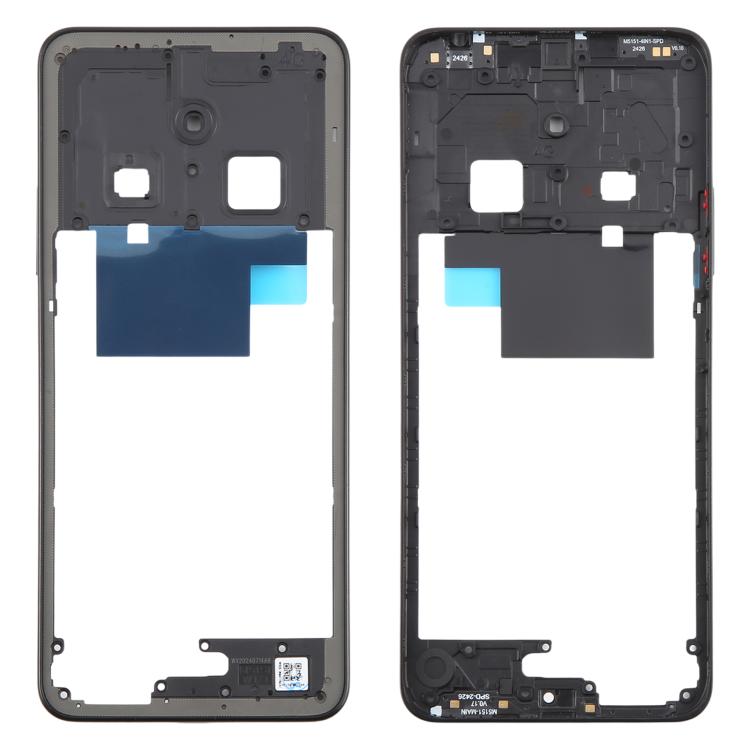 Original Middle Frame Bezel Plate for Xiaomi Redmi 14C 5G (Black) - Replacement Part, Checked & Ready to Use