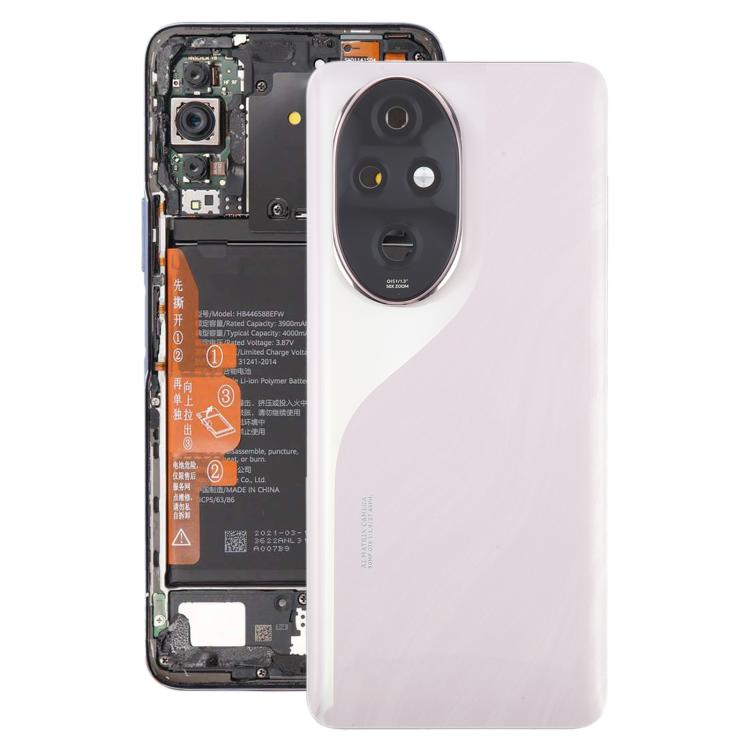 Honor 200 Pro OEM Replacement Back Cover with Camera Lens Frame - Pink, Perfect Fit & Quality Checked