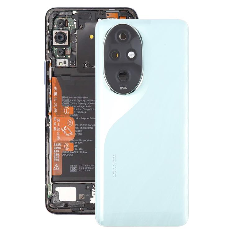 Honor 200 Pro OEM Green Battery Back Cover with Camera Lens Frame - Replacement Part for Seamless Fit
