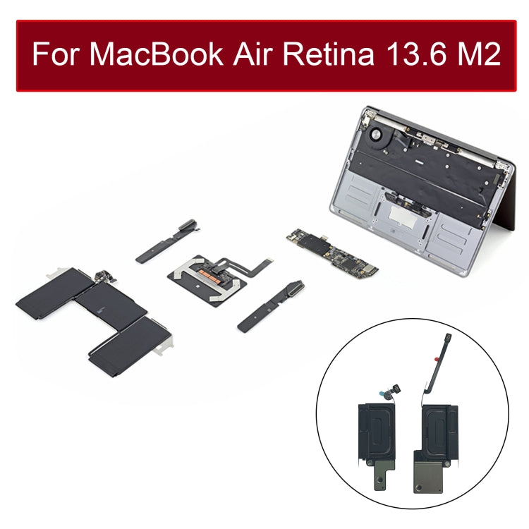 1 Pair MacBook Air 13.6" M2 A2681 (2022) Speaker Ringer Buzzer Replacement - EMC4074 Compatible