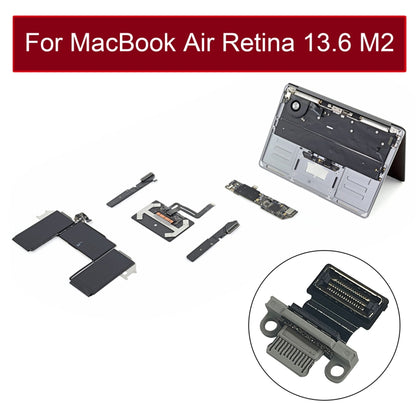 Type-C Charging Port Replacement for MacBook Air Retina 13.6" M2 A2681 (2022) - White, Fully Compatible