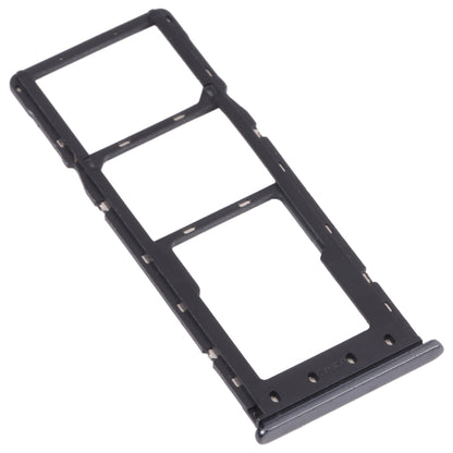 Infinix Hot 9 Pro SIM Card Tray + Micro SD Card Tray Replacement (Black) - Compatible & Checked Quality